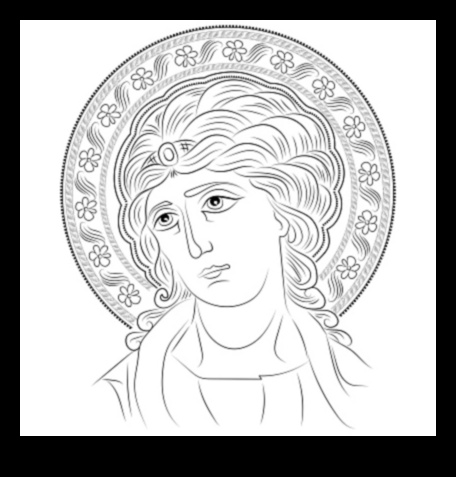 Ιερές Σιλουέτες Μινιμαλιστική Βυζαντινή Τέχνη σε Θεϊκές Φιγούρες 3 Ιερές Σιλουέτες: Απεικονίζοντας Ιερές Μορφές στη Βυζαντινή Τέχνη